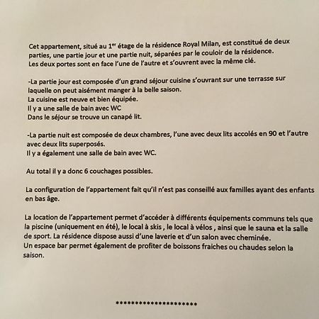 Appartement Royal Milan A Deux Cles Partie Nuit Et Partie Jour Saint-Lary-Soulan Exteriör bild