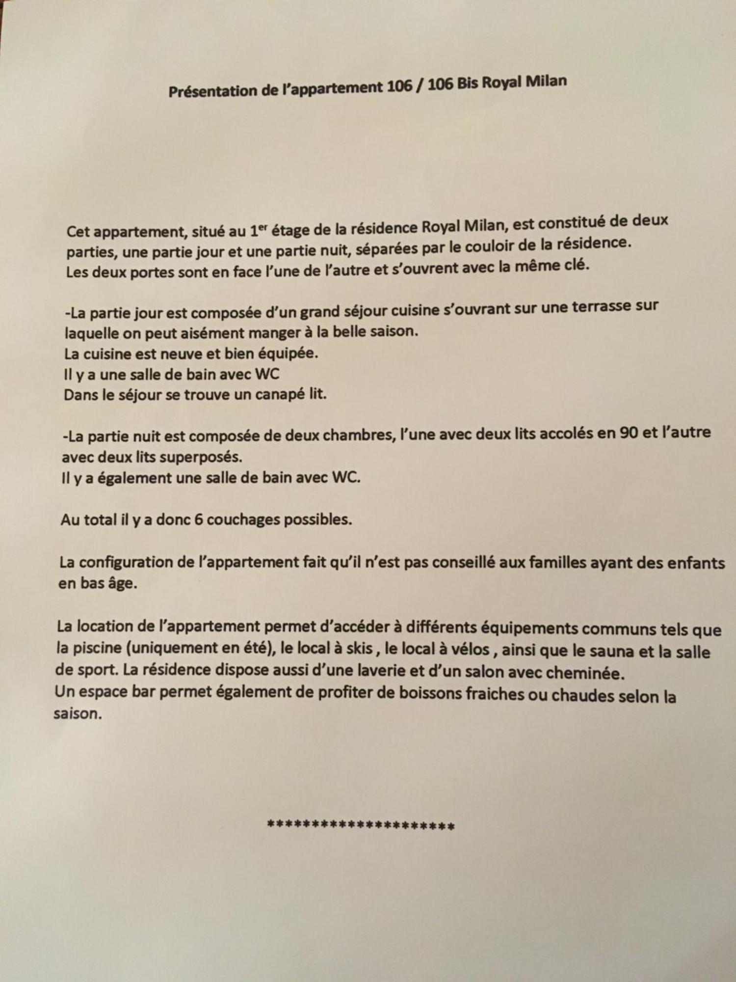 Appartement Royal Milan A Deux Cles Partie Nuit Et Partie Jour Saint-Lary-Soulan Exteriör bild